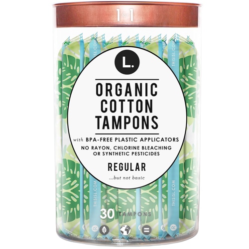 L. Organic Cotton Tampons Regular 30 Tampons - Vitacost