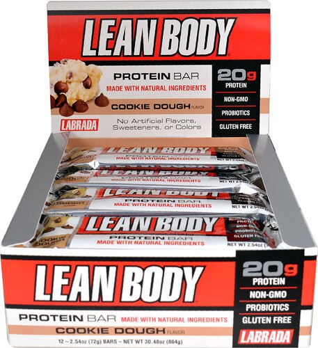 Labrada Lean Body® Protein Bar Cookie Dough -- 12 Bars