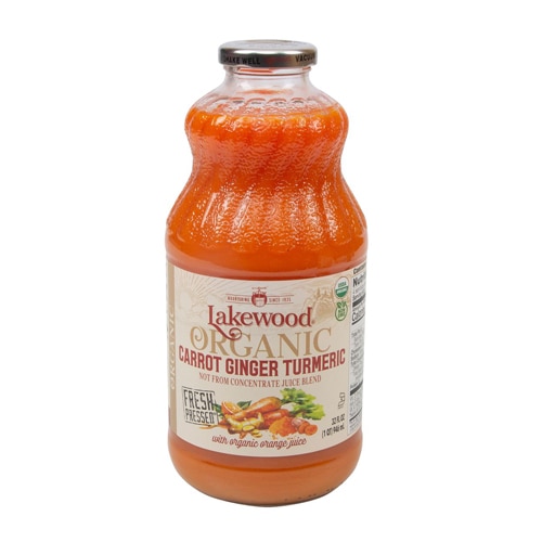 Lakewood Juice Not From Concentrate Organic Non-GMO Carrot Ginger Turmeric