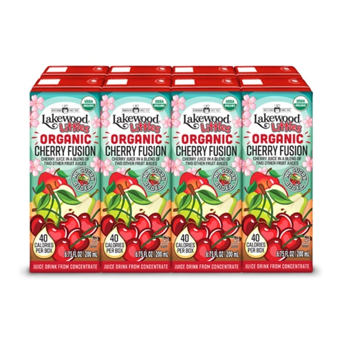 Lakewood Littles Organic Juice Boxes Cherry Fusion