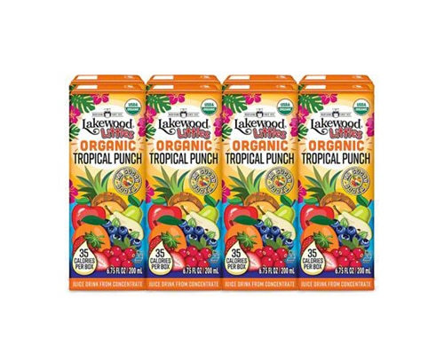 Lakewood Littles Organic Juice Boxes Tropical Punch
