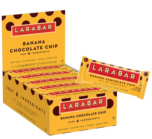 Larabar Fruit & Nut Food Bar Gluten Free Banana Chocolate Chip