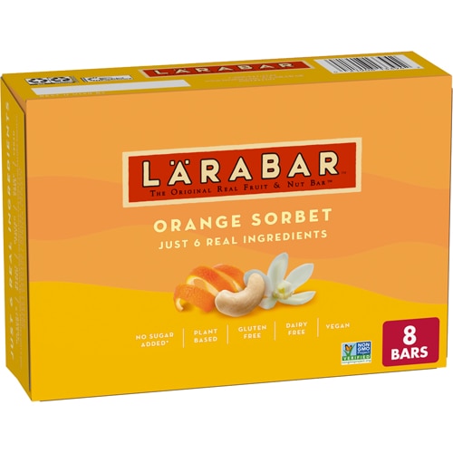 Larabar Gluten Free Fruit & Nut Bar Orange Sorbet