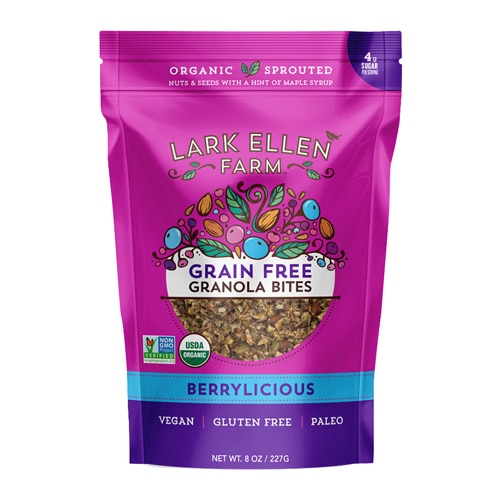 Lark Ellen Farm Organic Grain Free Granola Bites Gluten Free Berrylicious