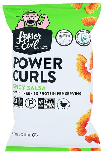 LesserEvil Power Curls Spicy Salsa