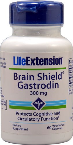 Life Extension Brain Shield® Gastrodin -- 300 mg - 60 Vegetarian Capsules