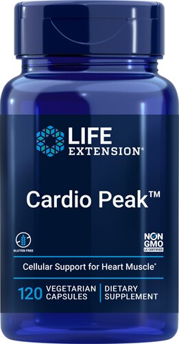Life Extension Cardio Peak™ with Standardized Hawthorn and Arjuna -- 120 Vegetarian Capsules