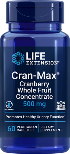 Life Extension Cran-Max® -- 500 mg - 60 Vegetarian Capsules