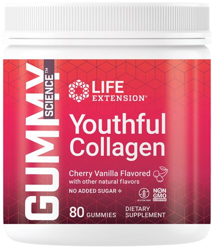 Life Extension Gummy Science™ Youthful Collagen Cherry