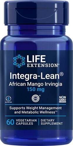 Life Extension Integra-Lean™ African Mango Irvingia -- 150 mg - 60 Vegetarian Capsules