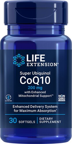 Life Extension Super Ubiquinol CoQ10 -- 200 mg - 30 Softgels