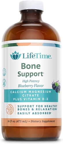 Lifetime Calcium Magnesium Citrate Plus Vitamin D 3 Liquid Blueberry 16 Fl Oz Vitacost