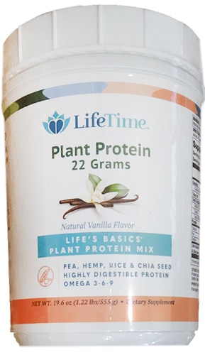 Lifetime Life's Basics® Plant Protein Mix Natural Vanilla -- 19.6 oz