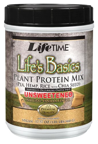 Lifetime Life's Basics® Plant Protein Mix Unsweetened -- 16.24 oz