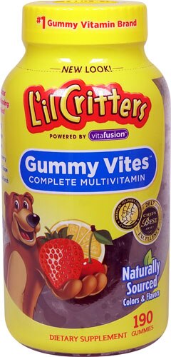 L'il Critters Gummy Vites™ Complete Assorted Fruit -- 190 Gummy Bears