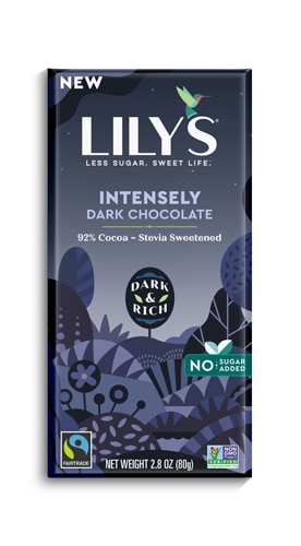 Lily's Sweets Intensely Dark Chocolate Bar 92% Cocoa -- 2.8 oz