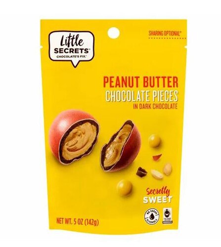 Little Secrets LLC Dark Chocolate Candies Peanut Butter -- 5 oz