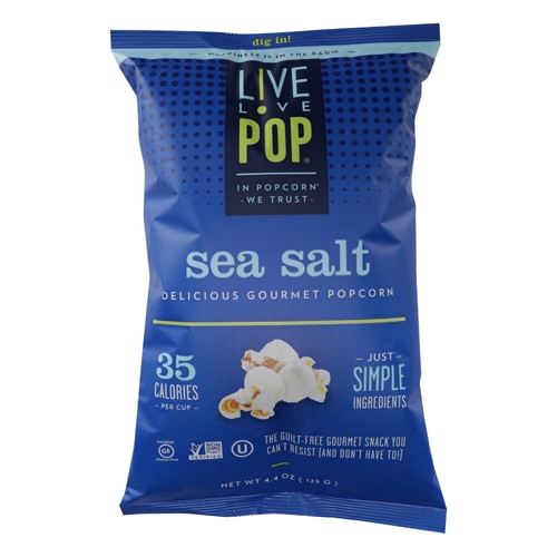 Live Love Pop Popcorn Sea Salt -- 4.4 oz