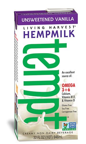 Living Harvest Tempt™ Hempmilk Unsweetened Creamy Non-Dairy Beverage Vanilla