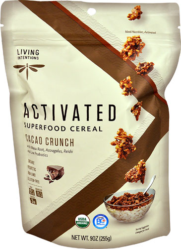 Living Intentions Activated Organic Superfood Cereal Cacao Crunch -- 9 oz