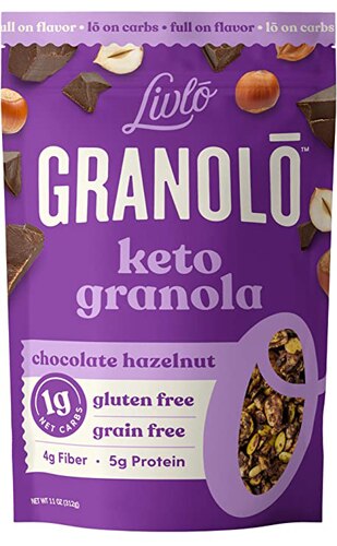 Livlo Granolo Keto Granola Chocolate Hazelnut -- 11 oz
