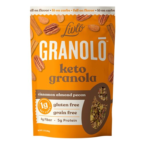 Livlo Granolo Keto Granola Cinnamon Almond Pecan -- 11 oz