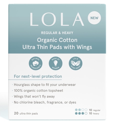 Lola Regular & Heavy Organic Cotton Pads Mixed Pack