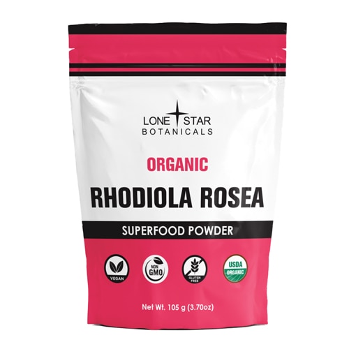 Lone Star Botanicals Organic Rhodiola Rosea Mushroom Extract Powder