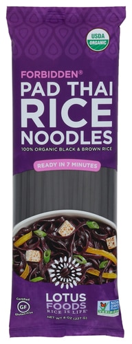 Lotus Foods Organic Brown Pad Thai Gluten Free Rice Noodles