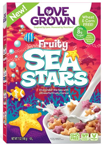 Gluten Free Cereal >> Love Grown Sea Stars Cereal Gluten Free Fruity 7 Oz Gluten Free Cereal >> Love Grown Sea Stars Cereal Gluten Free Fruity 7 Oz