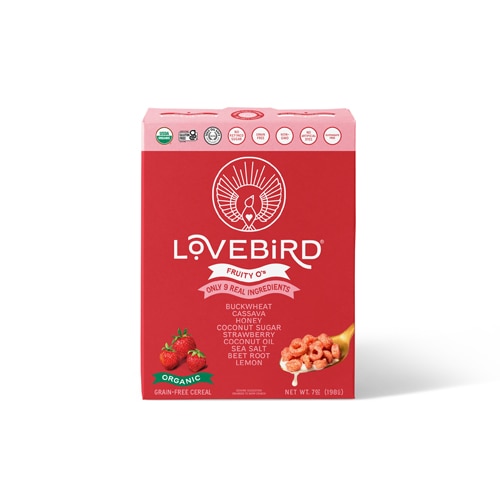 Lovebird Cereal Organic Grain Free Strawberry