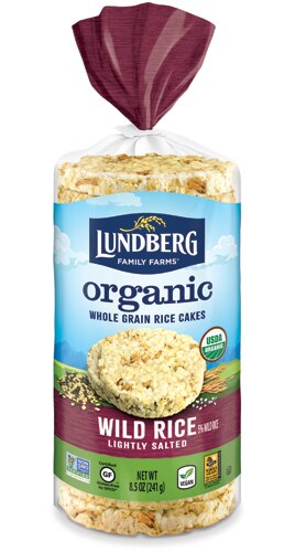 Lundberg Organic Wild Rice Cakes Lightly Salted -- 8.5 oz