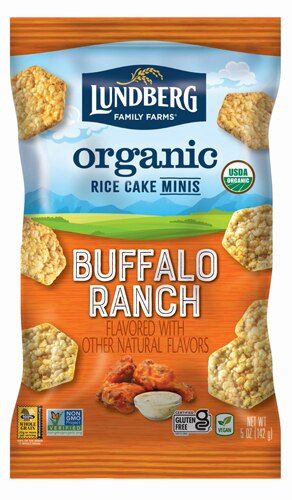 Lundberg Rice Cake Minis Organic Buffalo Ranch -- 5 oz