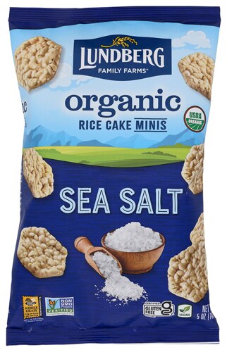 Lundberg Rice Cake Minis Organic Sea Salt