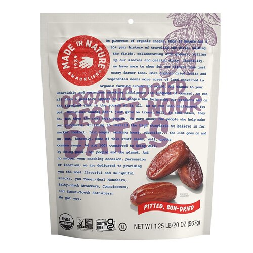 Made In Nature Organic Deglet Noor Dates -- 20 oz