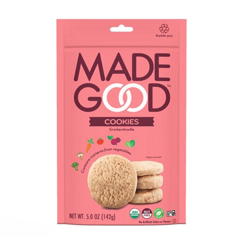 MadeGood Organic Gluten Free Cookies Snickerdoodle -- 5 oz