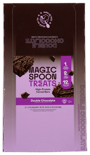 Magic Spoon High Protein Cereal Bars Double Chocolate