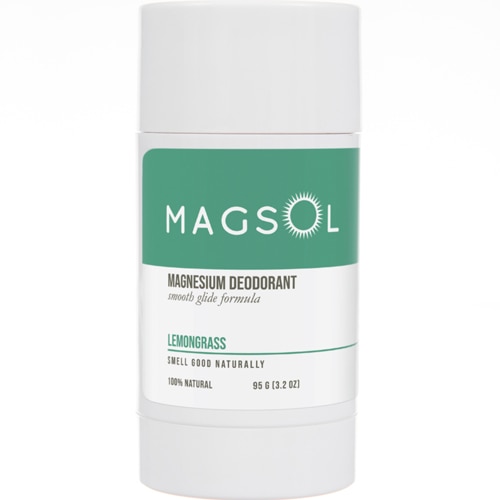 Magsol Aluminum Free Magnesium Natural Deodorant Lemongrass -- 3.2 oz