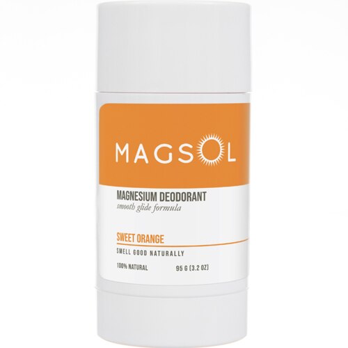 Magsol Aluminum Free Magnesium Natural Deodorant Sweet Orange -- 3.2 oz