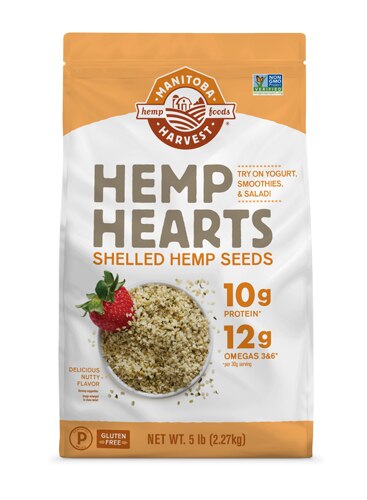 Manitoba Harvest Hemp Hearts Shelled Hemp Seeds -- 5 lb