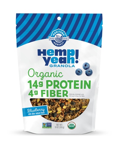Manitoba Harvest Hemp Yeah! Granola Blueberry -- 10 oz