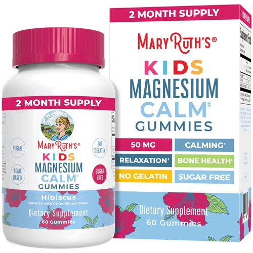 MaryRuth's Kids Magnesium Calm Gummies Hibiscus