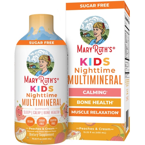 MaryRuth's Kids Nighttime Multimineral Liquid Peaches & Cream