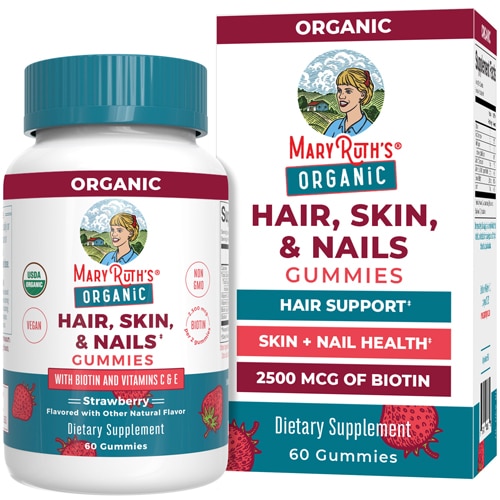 MaryRuth's Organic Hair Skin & Nails Gummies Strawberry