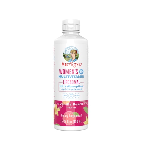 MaryRuth's Women's 40+ Multivitamin Liposomal Vanilla Peach
