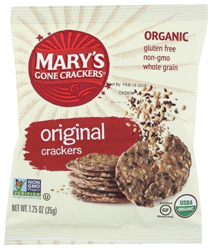 Mary's Gone Crackers Original Crackers -- 1.25 oz Each / Pack of 20
