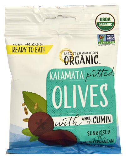 Mediterranean Organic Kalamata Pitted Olives -- 2.5 oz