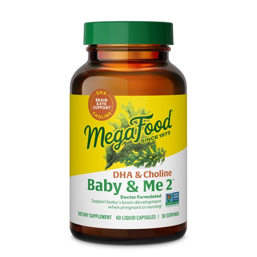MegaFood Baby & Me 2 Prenatal DHA & Choline