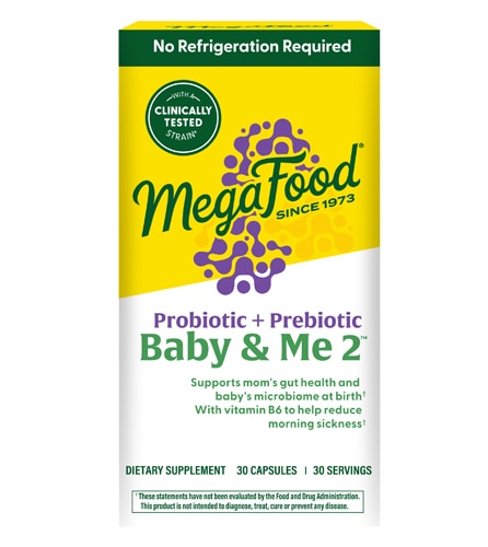 MegaFood Baby & Me 2 Prenatal Probiotic + Prebiotic