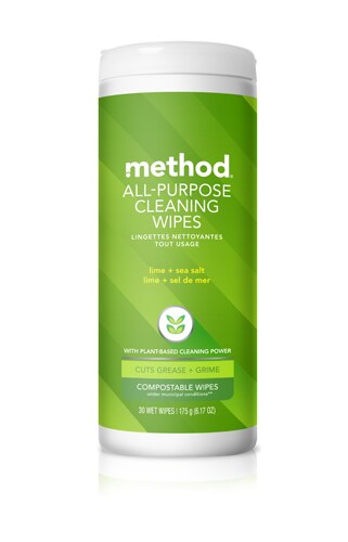 Method All Purpose Cleaning Wipes - Lime and Sea Salt -- 30 Wipes - Vitacost